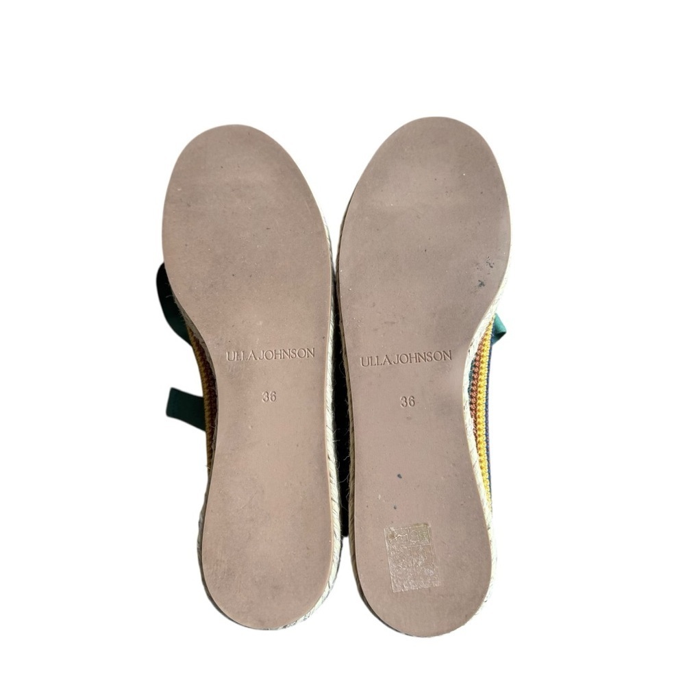 Ulla Johnson - Yelena Crochet Leather Flatform Espadrille Wrap Tie Shoes EU 36 - Picture 11 of 11